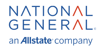 National General logo with blue and orange lettering, “an Allstate company” beneath it