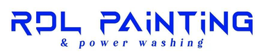 RPL Painting & Power Washing logo in blue text on a white background