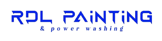 RDL Painting & Power Washing logo in blue text on a white background