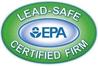 EPA Lead-Safe Certified Firm logo with green oval border and blue center