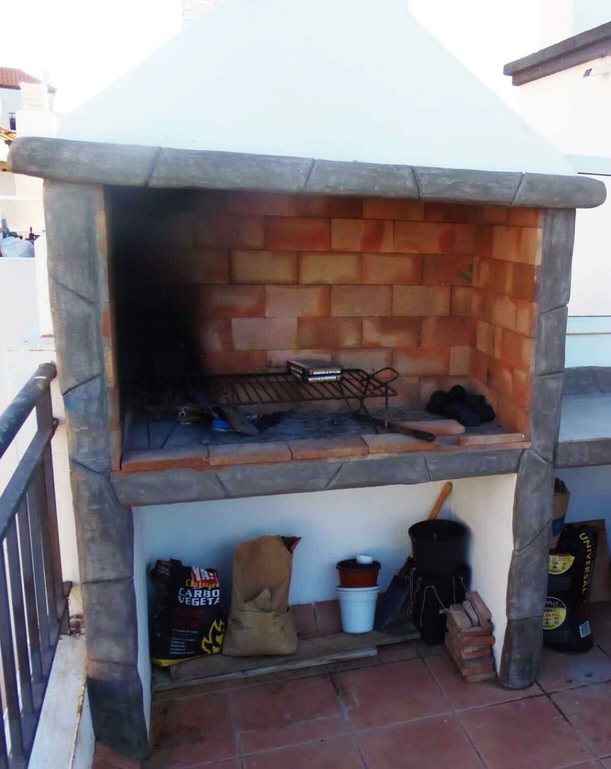 Natural Wood effect Barbeque area remodel 2