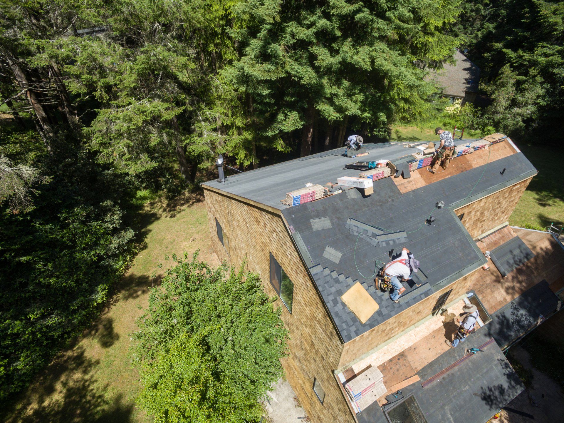 Aerial View Roof Service Team — Pensacola, FL — Jackson Roofing Company Inc.