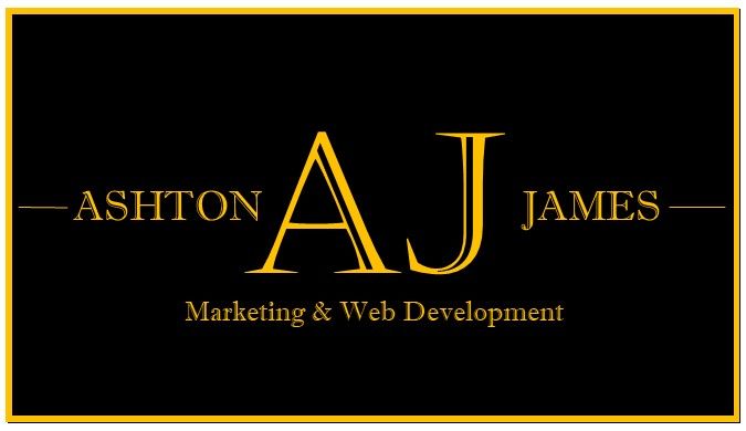 Black and gold business card with