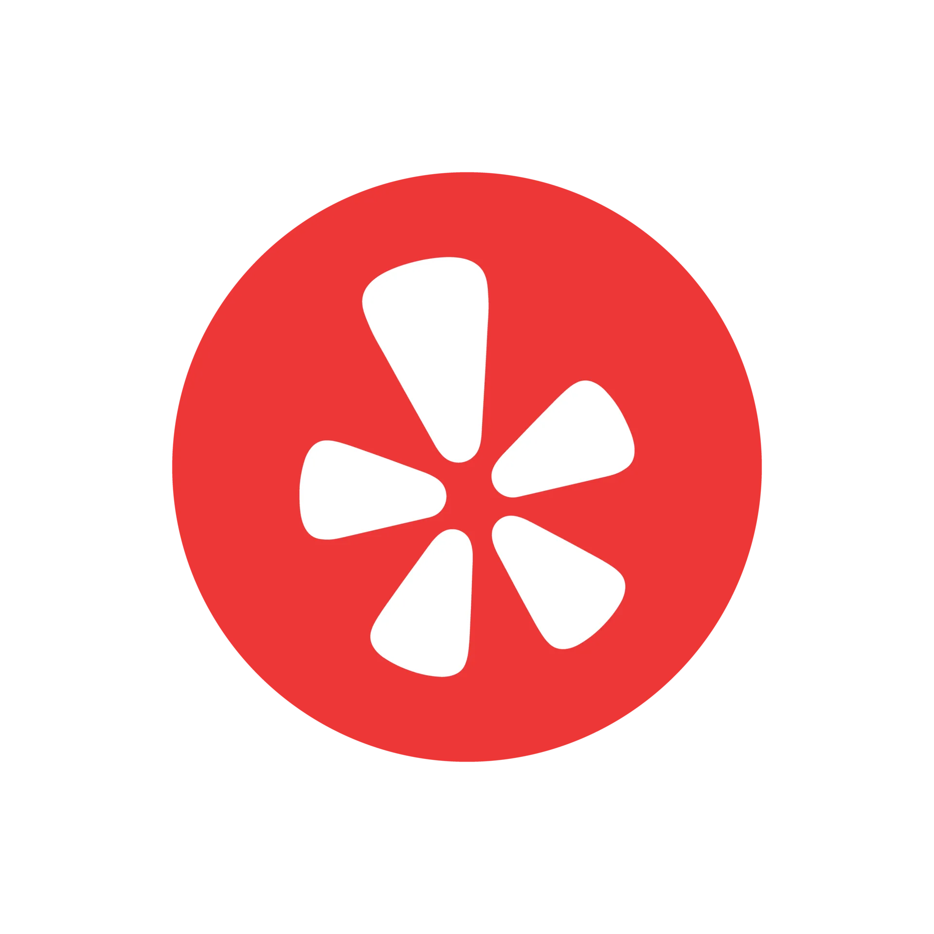 A red circle with a white star in it