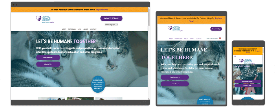 Montgomery County Humane Society Web Site