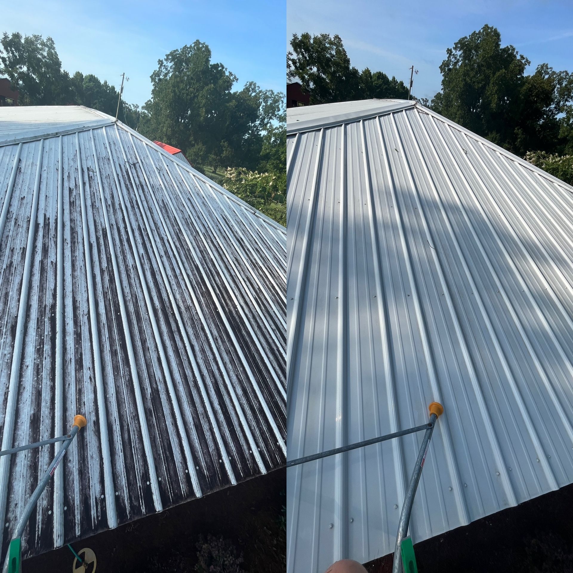 Metal roof cleaning Reidsville Ga