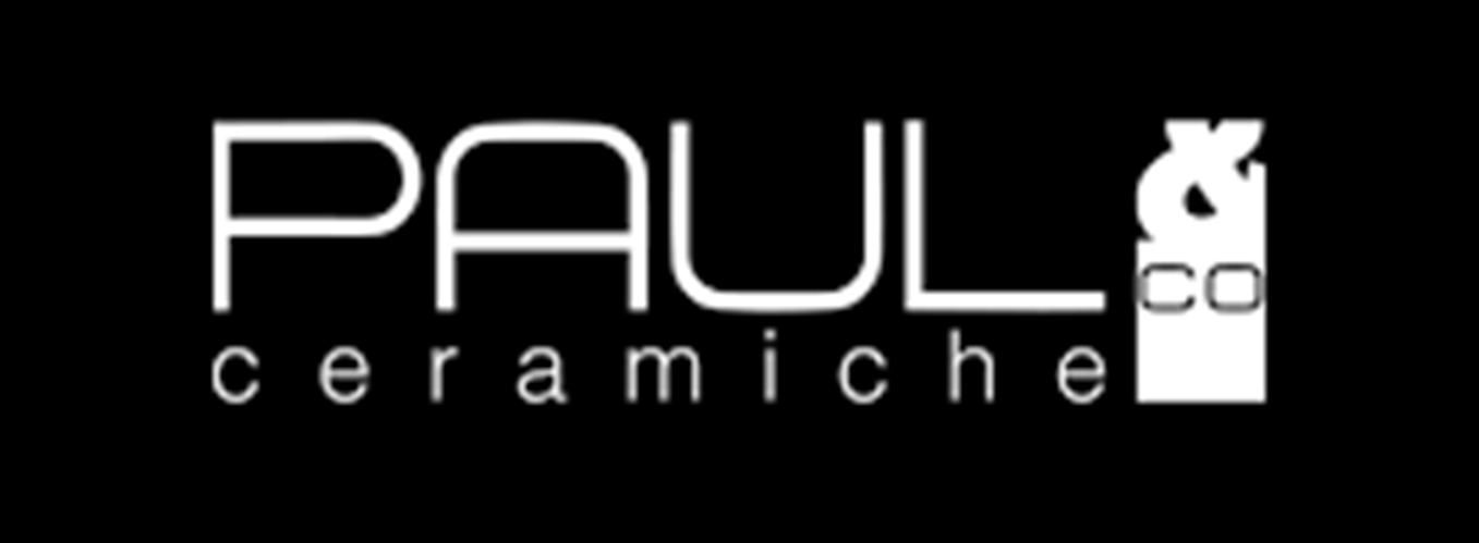 Logo per Paul & Co Ceramiche: la scritta bianca 