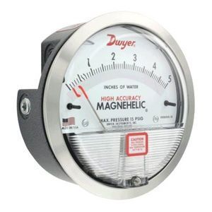 Manómetro Dwyer Magnehelic que muestra