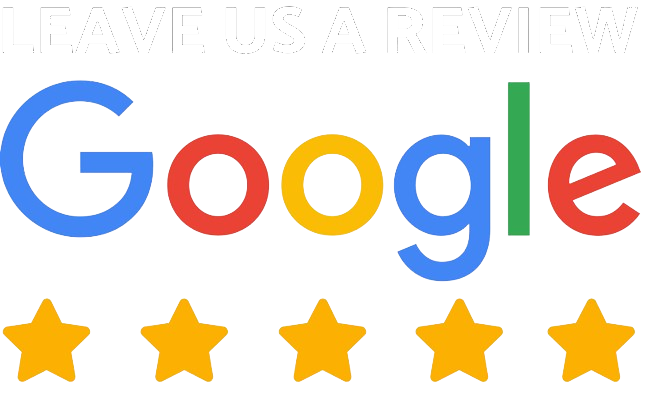 Google logo with five gold stars beneath it