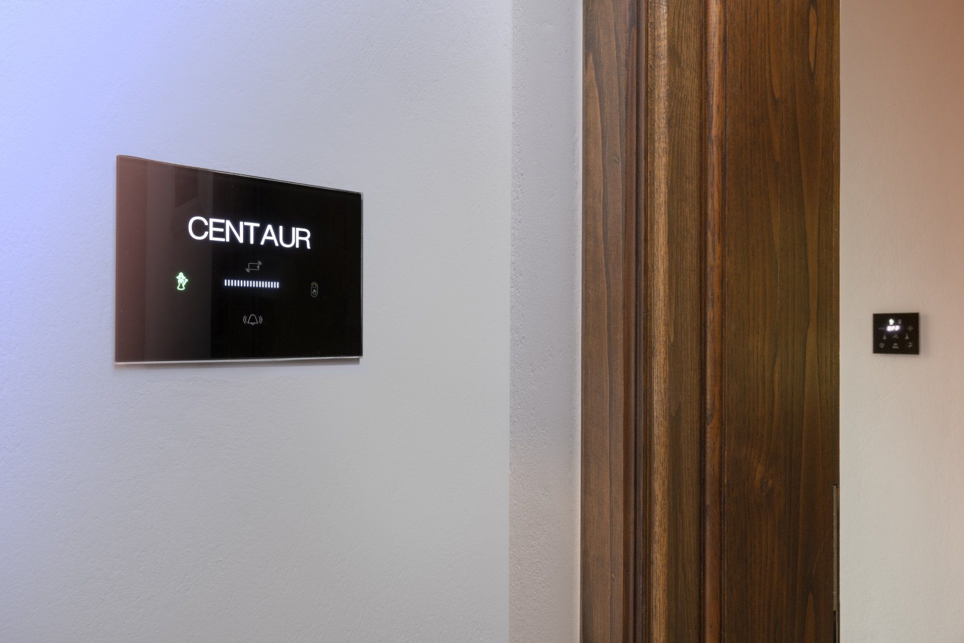 A black panel displaying 