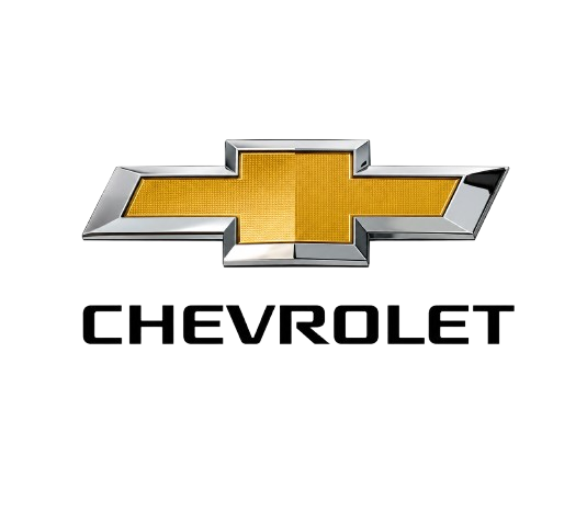 Chevrolet logo with gold bowtie emblem and black wordmark on a white background