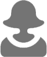 Gray generic user silhouette icon on a white background.