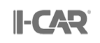 II-CAR logo in gray on a white background