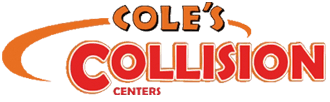 Cole&rsquo;s Collision Centers logo in orange and red on a white background