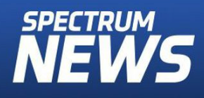 Spectrum News logo in white text on a blue background