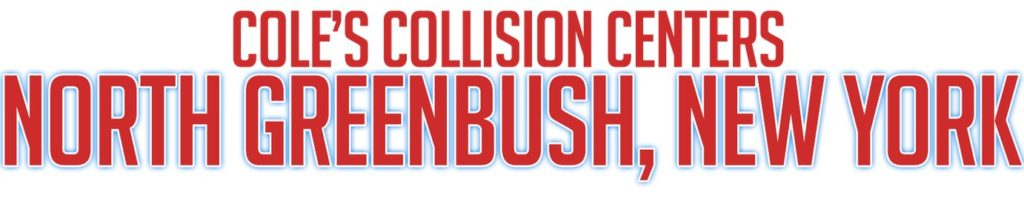 Coles Collision Centers logo with bold red text reading “North Greenbush, New York”