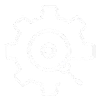 Faint white gear icon on a white background, representing settings