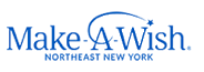Make-A-Wish Northeast New York logo in blue text with a star over the “A”