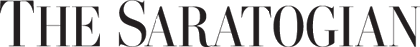 The Saratogian newspaper masthead in black serif type on a white background