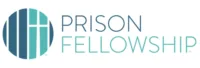 Prison Fellowship logo with teal vertical bars icon and gray-blue text on white background