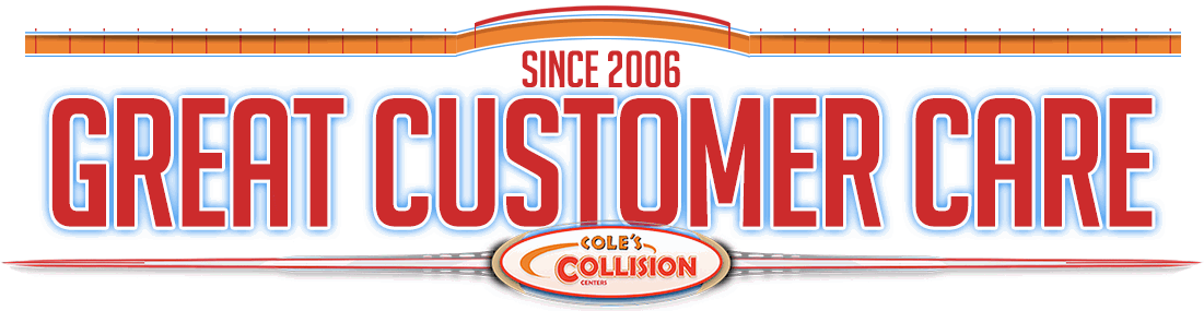 Great Customer Care banner with red text, orange accents, and a small logo reading “Since 2006”