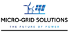 The micro-grid solutions logo shows a wind turbine and solar panels.