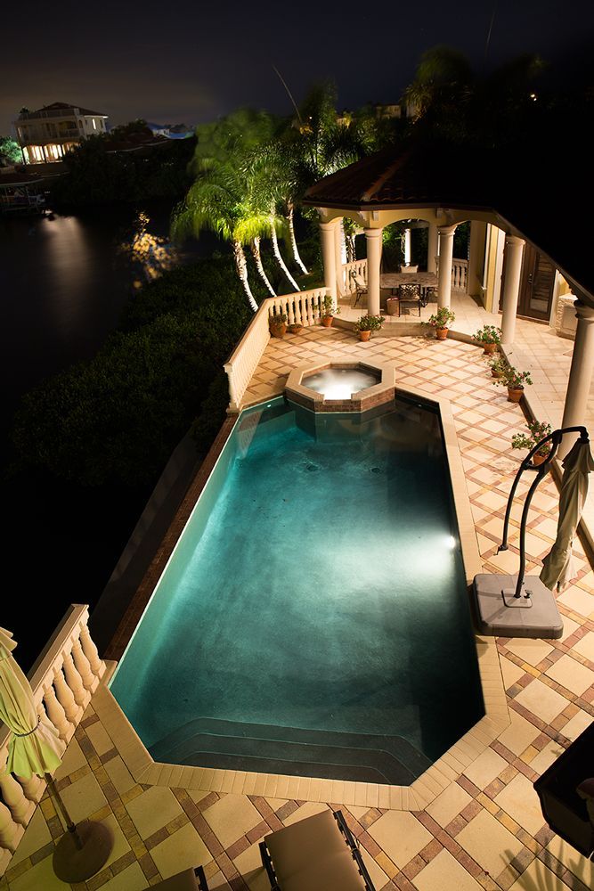 Pool deck lighting installation in Bradenton, FL