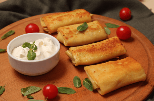 Mini panquecas de cenoura e atum