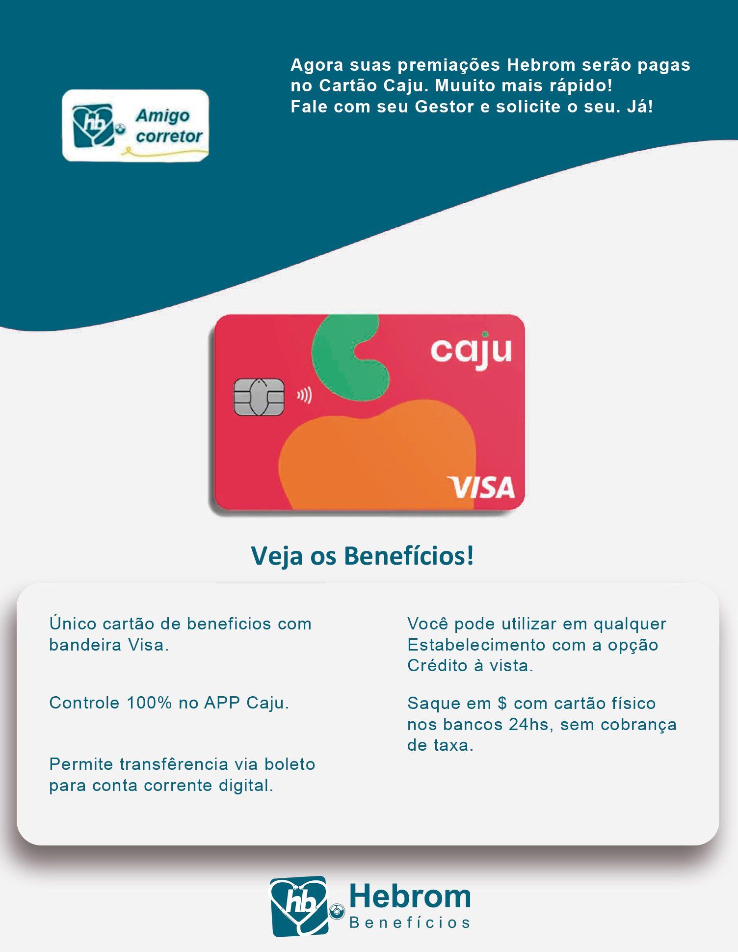 informativos sobre cartão caju
