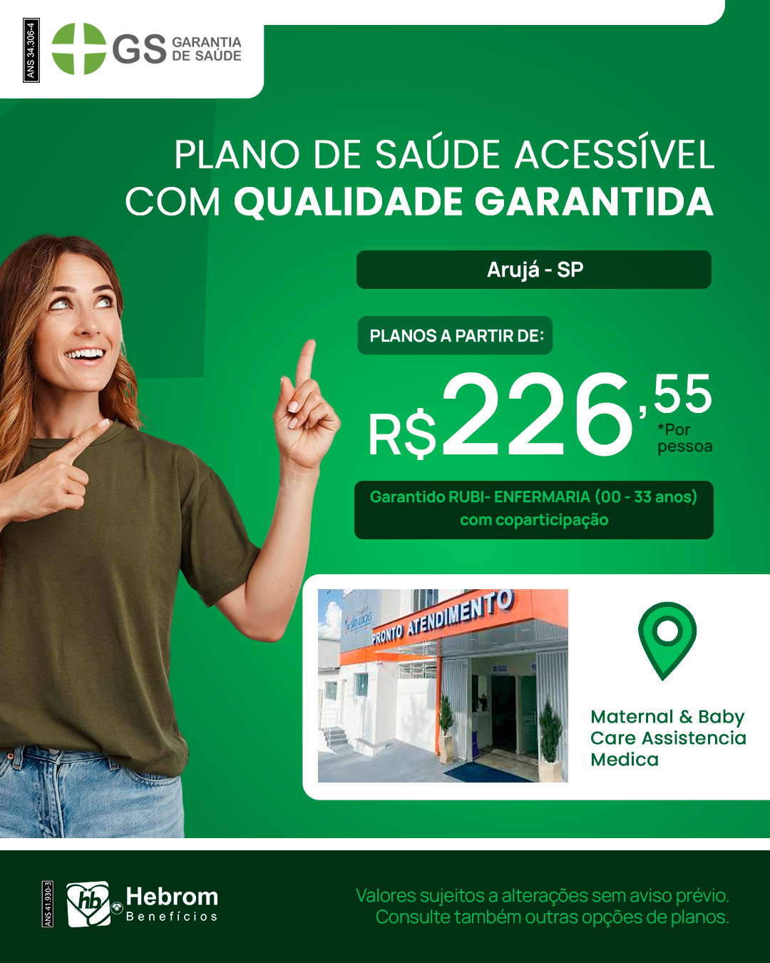Post do plano Garantia de Saúde com o valor a partir de R$ 159,09