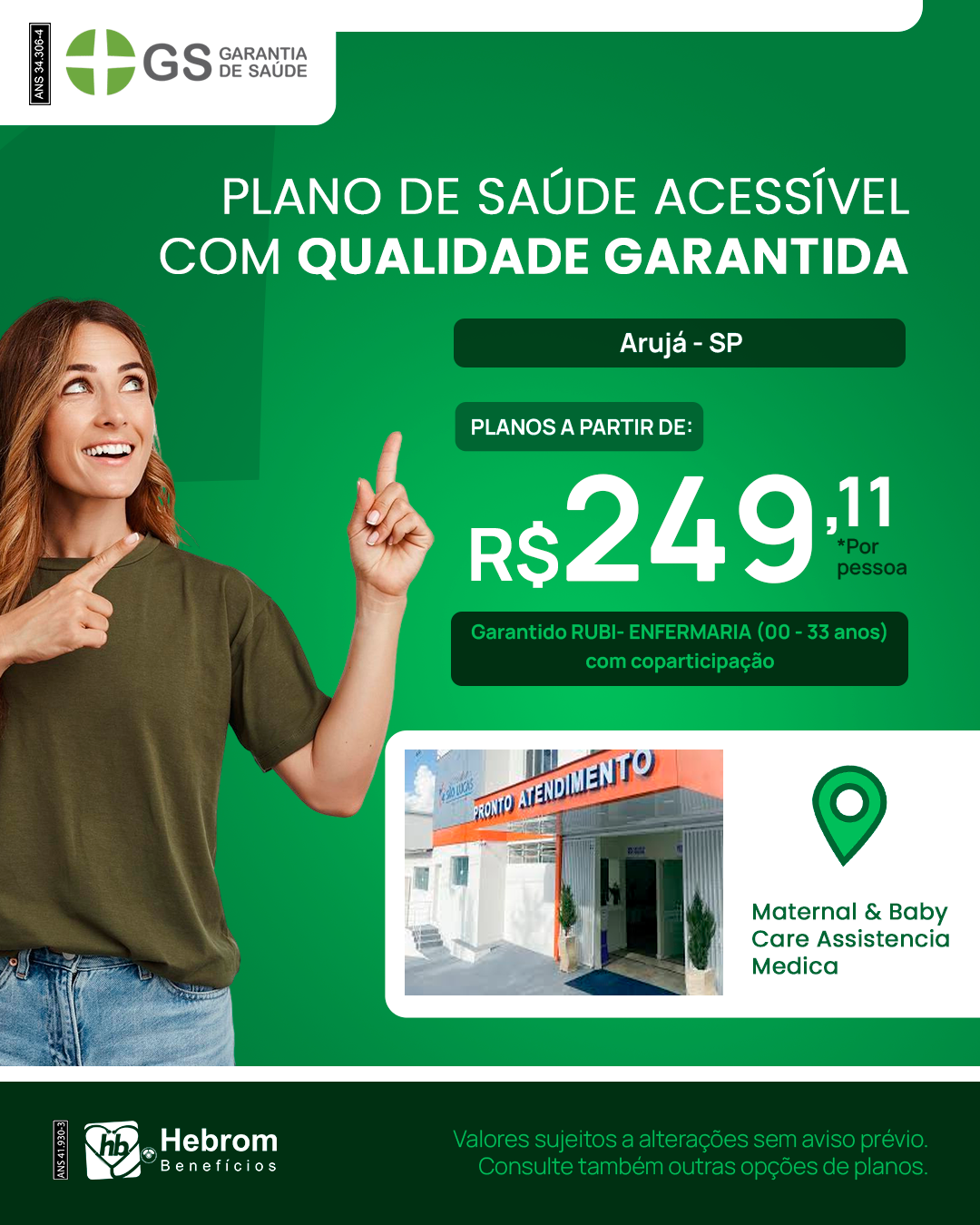 Post do plano Garantia de Saúde com o valor a partir de R$ 159,09