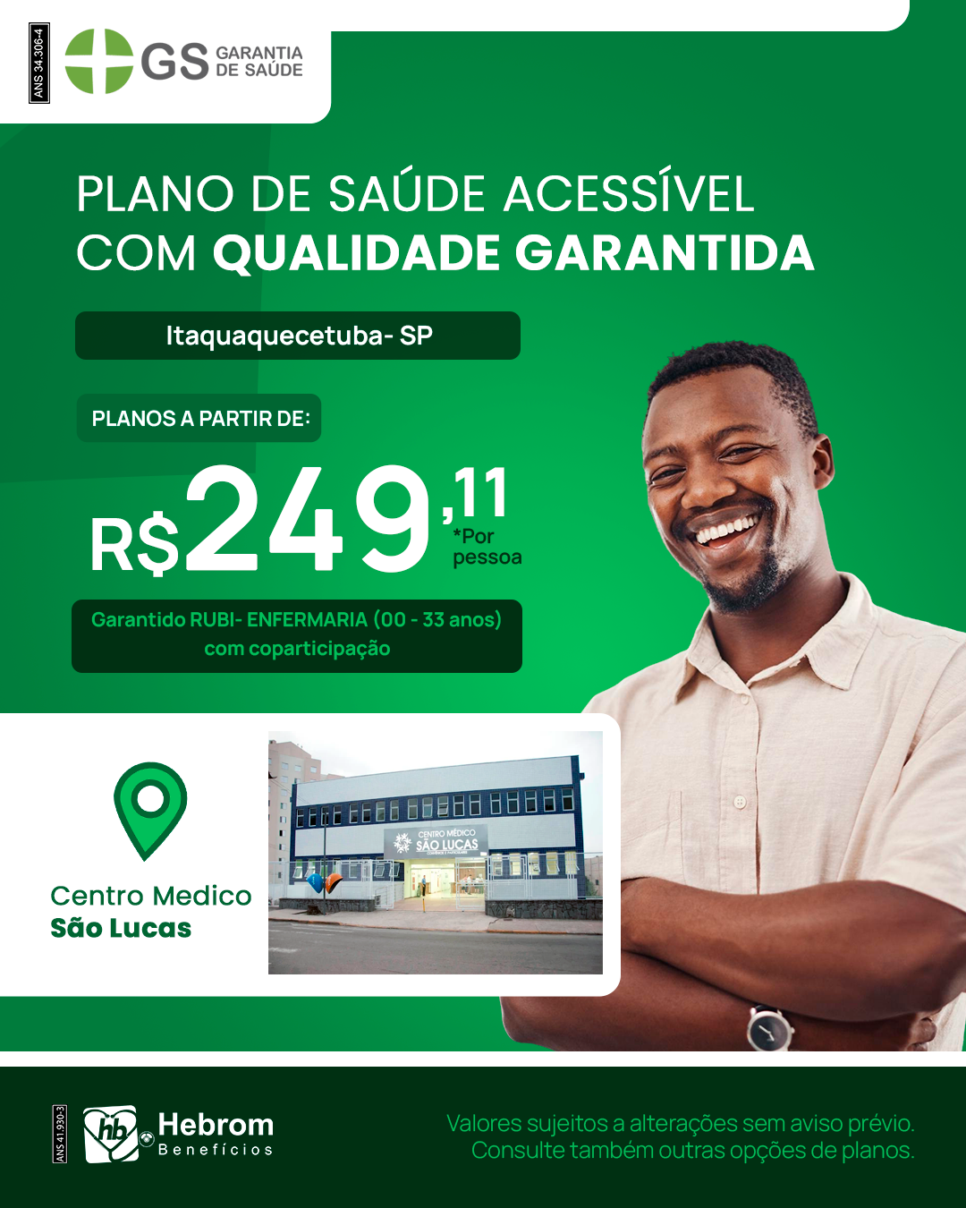 Post do plano Garantia de Saúde com o valor a partir de R$ 577,54