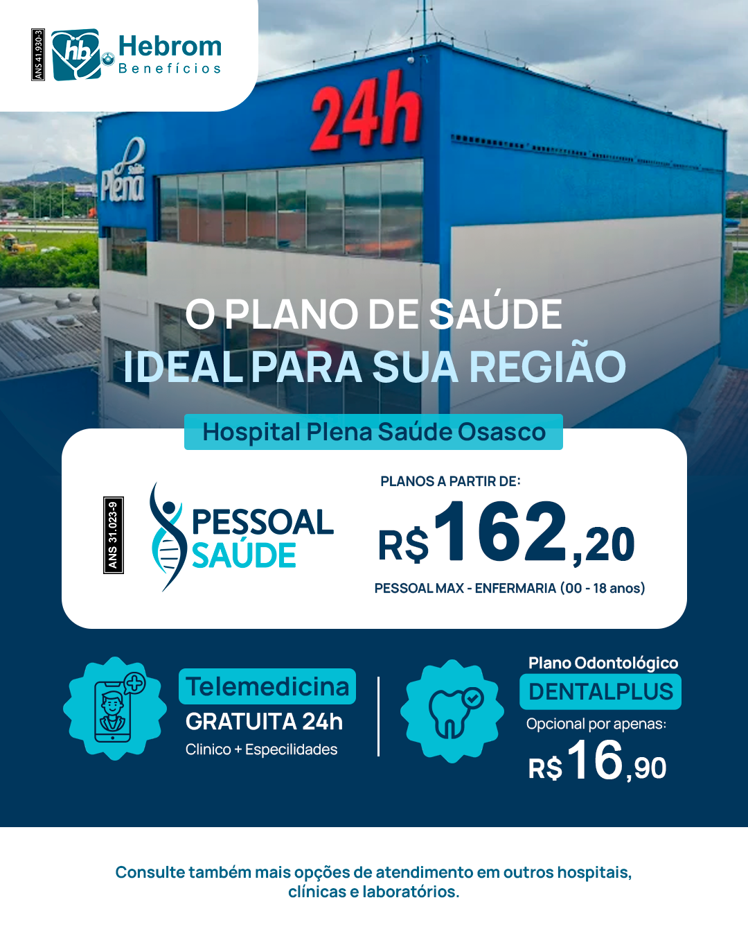 Post do plano Pessoal Saúde com o valor a partir de R$ 97,58