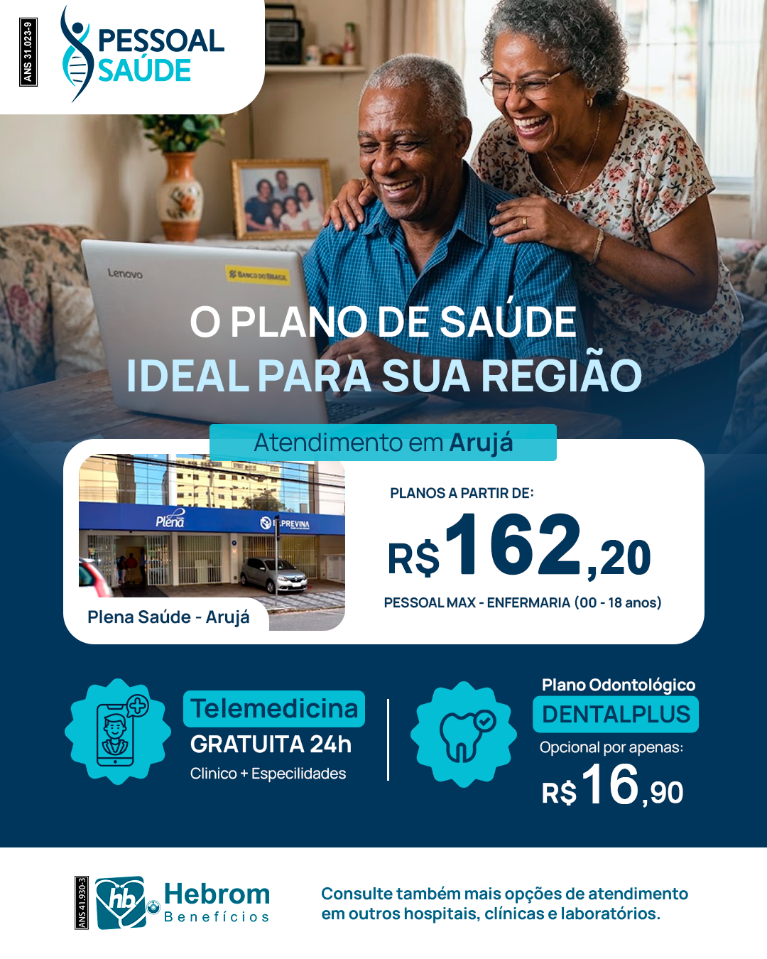 Post do plano Pessoal Saúde com o valor a partir de R$ 162,20