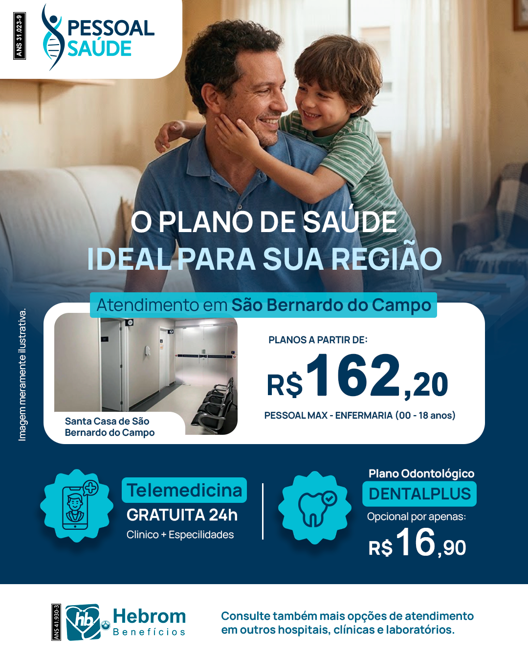 Post do plano Pessoal Saúde com o valor a partir de R$ 97,58