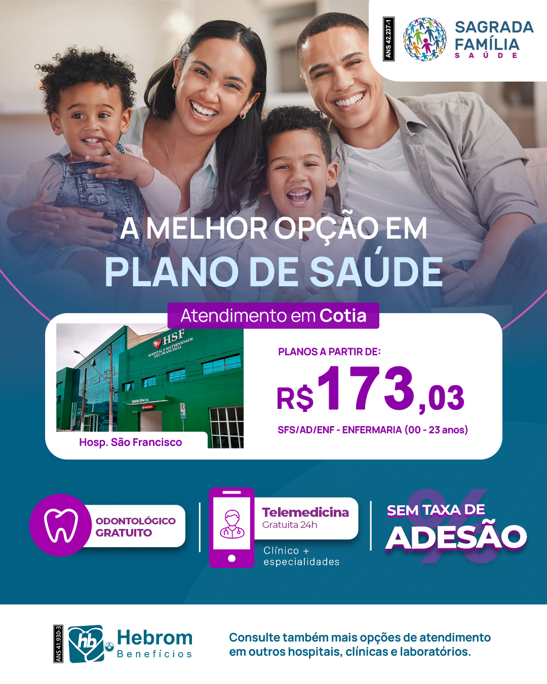 Post do plano Santa Casa de Mauá com o valor a partir de R$ 148,02