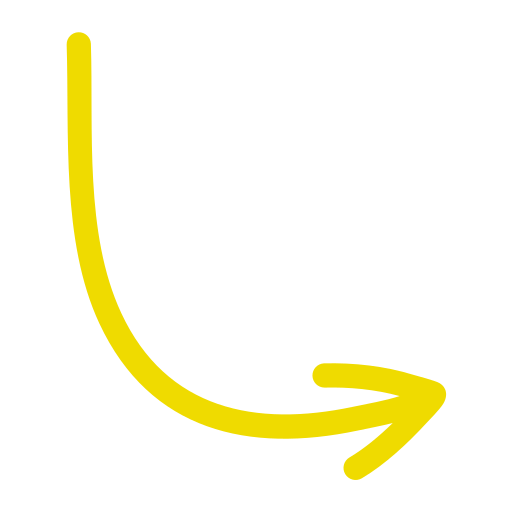 seta apontada para direta em amarelo e fundo branco
