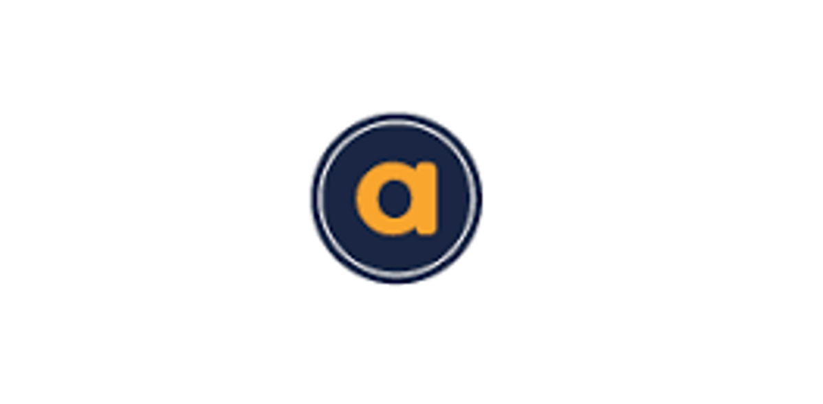 A logo featuring a yellow