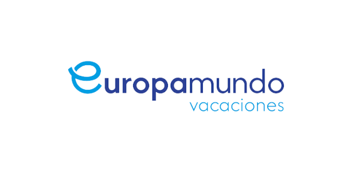 Europamundo Vacaciones logo in blue.
