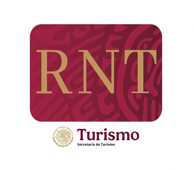 RNT logo: burgundy rectangle with gold