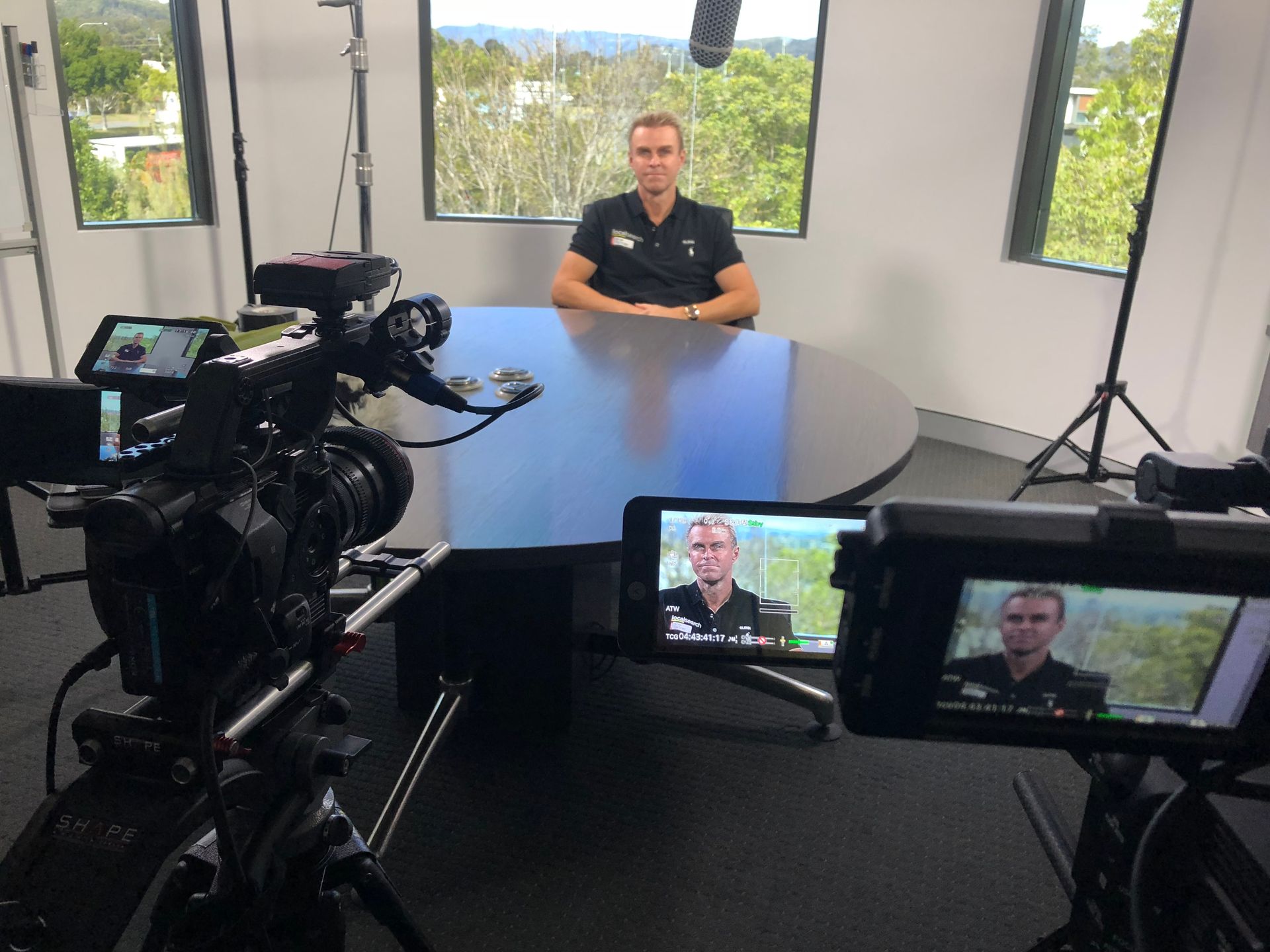 Glenn Hargraves recording at Localsearch HQ - Glenn Hargraves, the Gold Coast, QLD