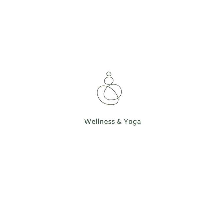 It is a logo for a wellness and yoga studio.