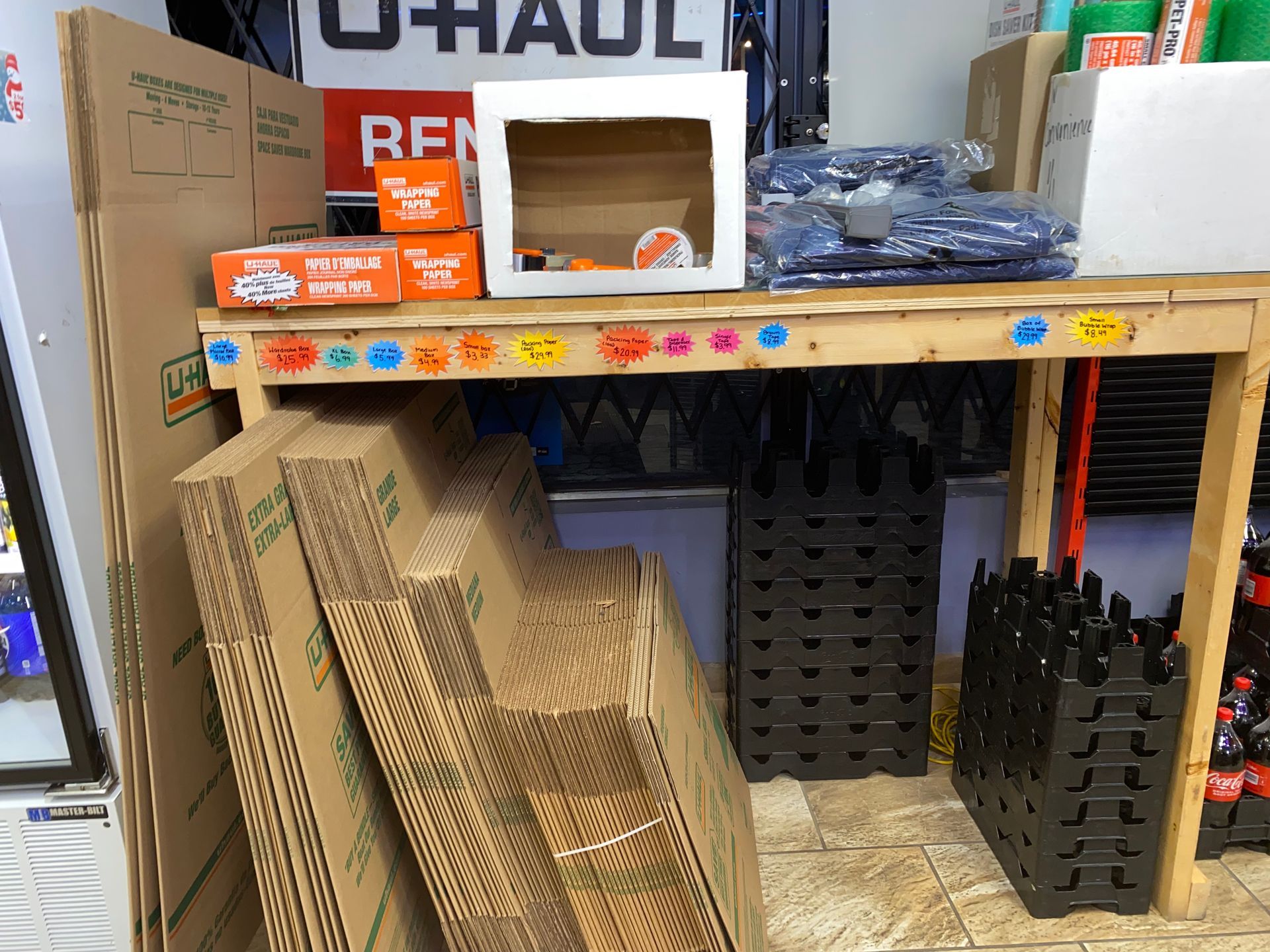 U haul boxes