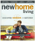 A couple is sitting in a kayak on the cover of a new home living magazine.