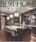 A picture of a kitchen in a best home magazine.