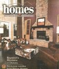 A living room with a fireplace on the cover of a magazine.