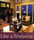 A living room filled with furniture and a fireplace.