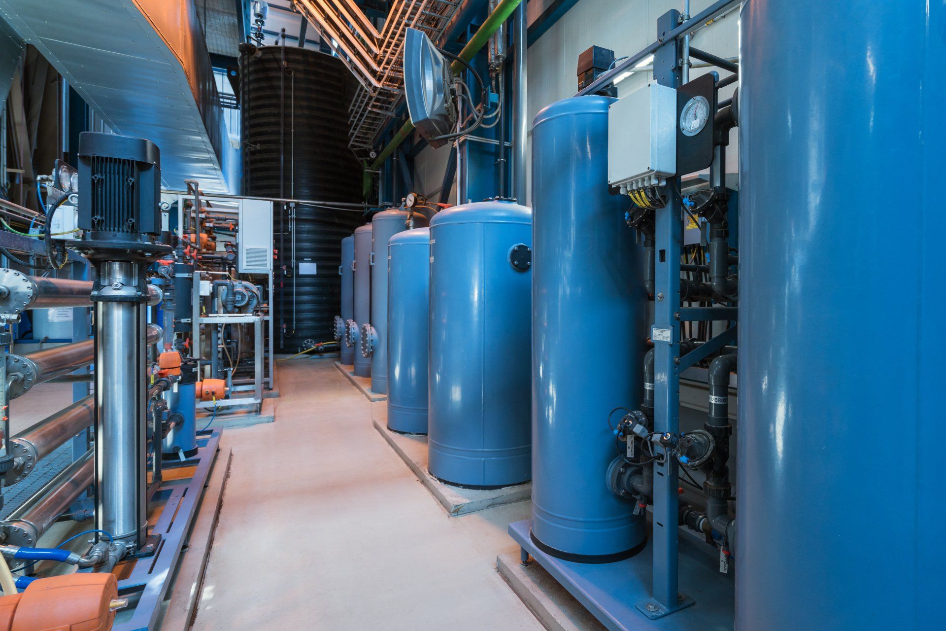 Water filters in the power station
