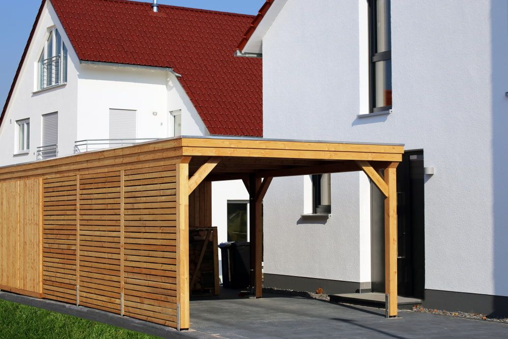 A Carport Made of Wood — Pride Carpentry & Maintenance In Berkeley Vale, NSW