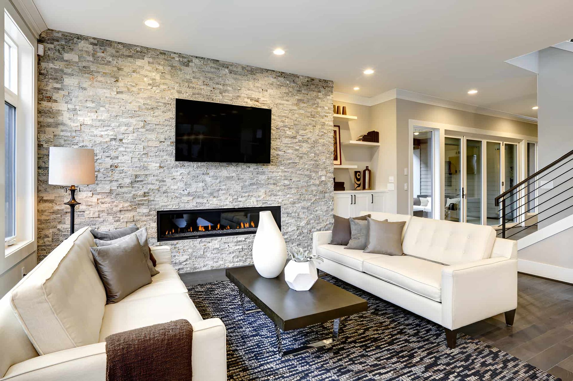 A Living Room With Two Couches — Pride Carpentry & Maintenance In Lake Macquarie, NSW